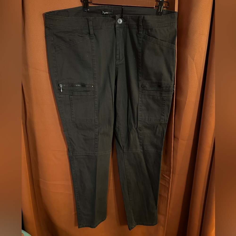 SUPPLIES brand light black / grey straight leg pants, size 16 / 33W